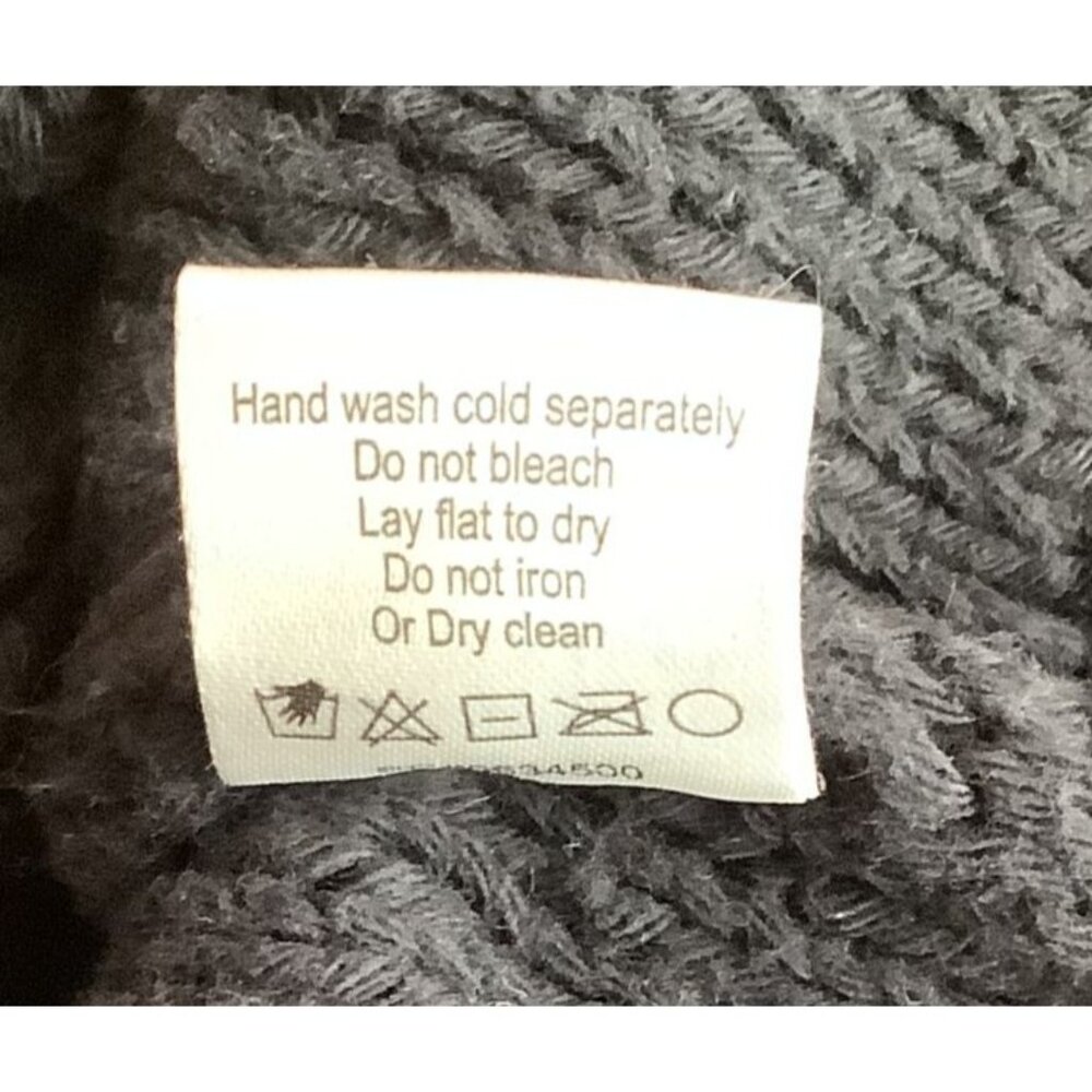 Show Me Your Mumu Black Cable Knit Day-To-Day Sweater L Womens Pullover Size L - Picture 7 of 7
